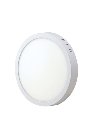 24 Watt Sıva Üstü Yuvarlak Led Panel - Beyaz Işık