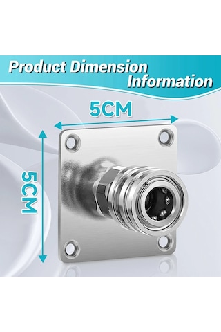 Kosona Stahl Boru Temizleyici Köpük Topu Tutucu - 1/4 İnç Hızlı Bağlantı - 2 Delikli - Kolay Kurulum - Düzenli Saklama