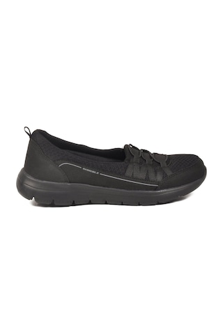 Walkway Siyah Fileli Hafif Esnek Kadın Günlük Yürüyüş Ve Spor Ayakkabı Bst-1009 G Siyah