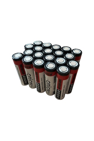 Orion 20 Adet 18650p 3.7v 2000mah 15c Şarj Edilebilir Pil