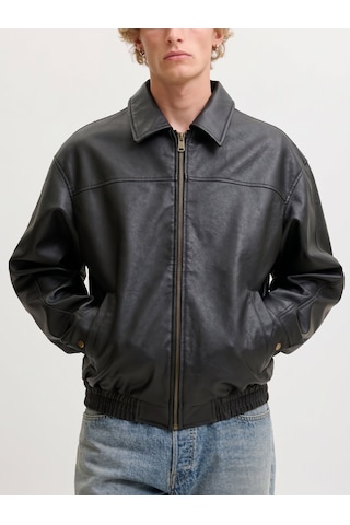 Jack & Jones Jjmarlon Pu Jacket Siyah