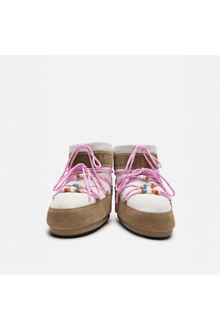 Bl43 Honey/white Sand Bot Kar Kadın 80d1409730 Moon Boot Mb X Gır Icon Low Suede Beads Bl43 Honey/white Sand