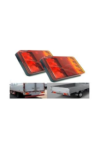 Moveevo Kamyon Led Arka Feneri: Sinyal, Tırnak Ve Fren Işığı - Kırmızı