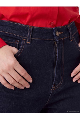 Lcw Jeans İndigo Flare Fit Kadın Jean Pantolon