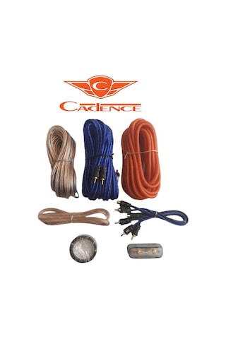 Cadence Profesyonel Oto Amfi Tesisat Kablo Seti + 2Adet Y Kablo
