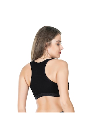 Derya Kurşun Geniş Askılı Sporcu Body Sütyen 525 Siyah