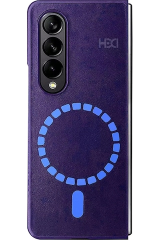 Samsung Galaxy Z Fold 3 Kılıf Hbc-156 Forum Magneticsafe Kapak - Derin Mor
