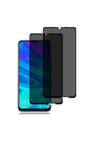 Huawei P Smart 2019 Privacy Hayalet Ekran Koruyucu 2 Adet - 9h Temperli Cam, Yan Görünme Engelleyici, Tam Kaplam