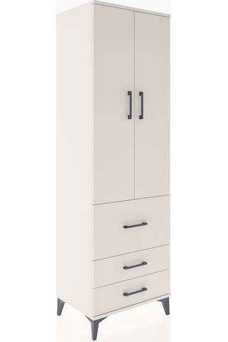 Hyperion Dolap 2 Raflı 3 Çekmeceli Tek Askılı 60x44x195 Aytaş... Aytaşı