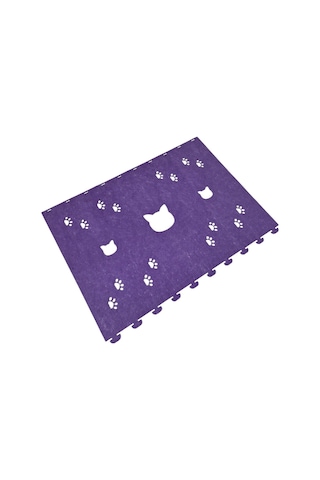 Kedi Oyuncağı Tüneli 1. Kalite 3mm Keçeden Geçmeli Kedi Ve Pati Figürlü 9 Renk A8