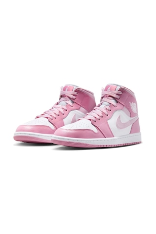Nike Air Jordan 1 Mid Kadın Pembe Basketbol Ayakkabısı Pembe - 926437807 Pembe
