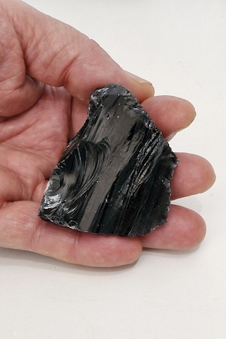 Siyah Obsidyen Doğal Kütle So-8