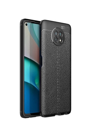 Xiaomi Redmi Note 9 5G Kılıf Zore Niss Deri Desenli Silikon Kılıf