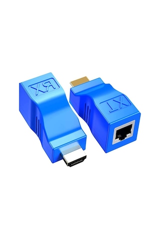 Hdmı - Rj45 Adaptör Ethernet Kablo Genişletici Dönüştürücü