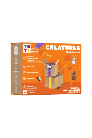 Toyi Creatures Playful Animal - Stem Seti Ve Yaratıcı Yapı Oyuncakları