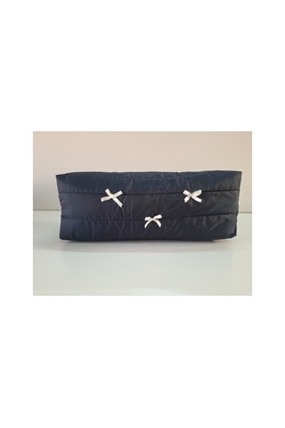 Dreamy Navy Kapitone Fiyonklu Tüm Saç Şekillendiricilerine Uygun Organizer Çanta Tb043