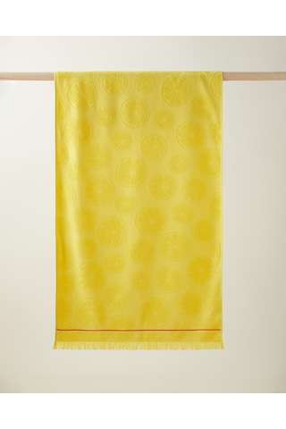 Sweet Lemon Pamuk Plaj Havlusu 70x140 Cm Sarı