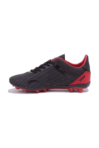 Jump 25850 Siyah Kırmızı Krampon Erkek Futbol Ayakkabı 001