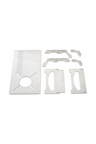 Maiyame Soto310 Çelik Çadır Ocağı Tabanı, Rüzgar Direnci Ve Isı Yalıtımı, Piknik-barbekü İçin Taşınabilir Ve Parçalanabilir Masa Gümüş