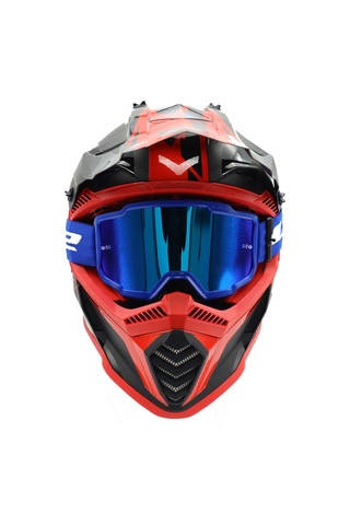 Ls2 Charger Goggles Motokros Gözlük Irıdıum Camlı Mavi