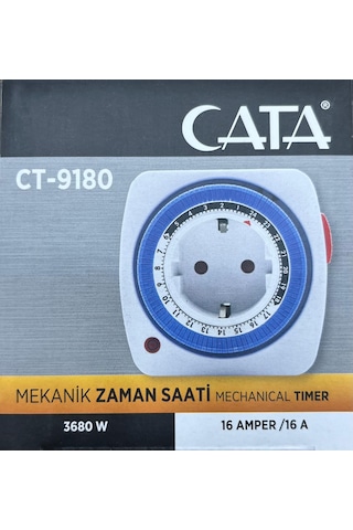 Cata Fişli Mekanik Zaman Saati 3500w 16a
