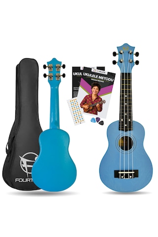 Fourtune Loki Sp-21bl Soprano Mavi Ukulele Seti Başlangıç Seviye Mavi