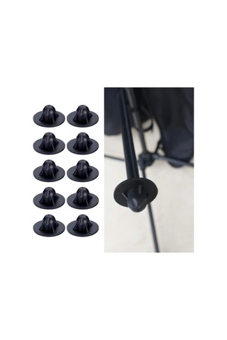 Dolıty 10x Moon Sandalye Ayak Kılıfları Patio Arka 14-mm Siyah Çok Renkli