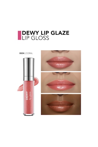 Flormar Besleyici Dudak Parlatıcısı - Dewy Lip Glaze - 024 Coral-8682536069441