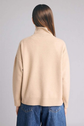 Defacto Oversıze Polo Yaka Kazak H2329ax26spbg474 Bej-bg474