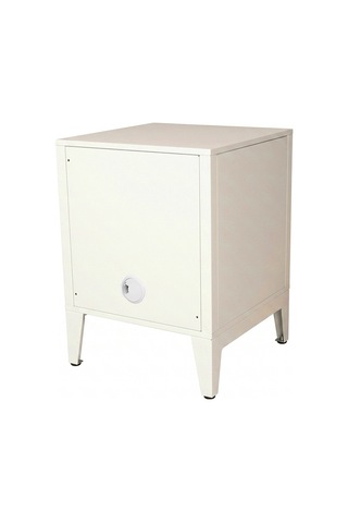 Alfafonet Ziglat Serisi Kilitli Metal Home Office Dolabı Metal Kapaklı Mat Beyaz Ral 9003 450x600x450 Mm