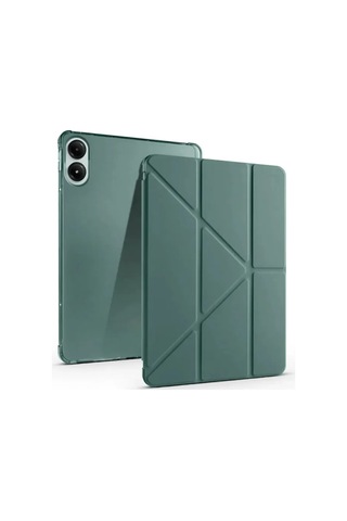 Jenerik Xiaomi Redmi Pad Se 4g Kılıf Kalemlikli Mars Tablet Kılıfı - Koyu Yeşil