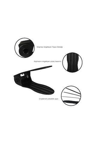 Ayakkabı Düzenleyici, Organizer, Ayarlanabilir Ayakkabı Rampası Siyah