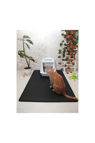 75x110 Cm Si Yah Kedi Tuvaleti Önü Paspasi Kedi Kumu Paspasi