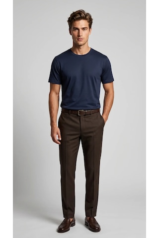 Lenasso Soft Touch Basic Erkek T-shirt Lacivert