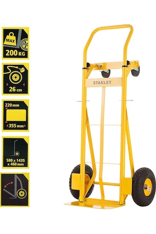 Stanley Mt520 150/200kg Endüstriyel Çok Fonksiyonlu El Arabası