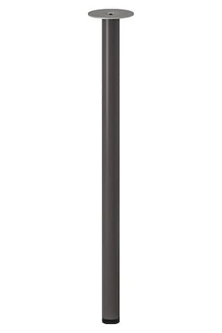 Ikea Adıls Çalışma Masası Ayağı, Koyu Gri, 70 Cm