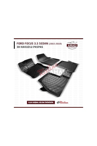 Rizline Ford Focus 3.5 Sedan 2015-2018 3D Havuzlu Paspas
