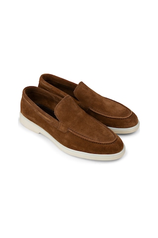 Deery Erkek Hakiki Süet Taba Rengi Loafer Ayakkabı - 02032mtbac01 Taba