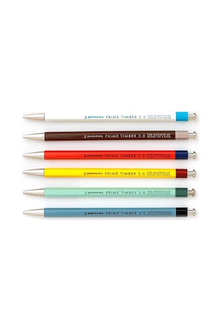 Penco Prime Timber 2.0 Mm Pencil & Sharpener Set Mekanik Uçlu Kalem Ve Kalemtraş Seti Mint Yeşil