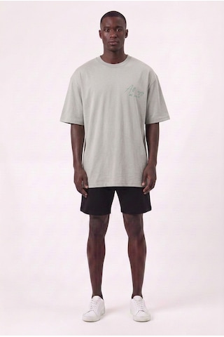 Blow Up On Me Sırt 2 Pac Baskılı Füme Oversize Erkek T-shirt 11233 SİYAH