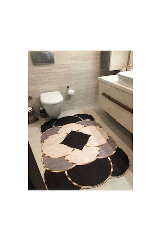 Dijital Baskı Yıkanabilir Kaymaz Taban Leke Tutmaz Yolluk Kilim Salon Mutfak Halısı Polyester Dijita Renkli