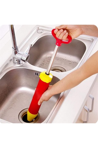 Fcs Bathroom Hava Tahliyesi Blaster Hava Gücü Tuvalet Pompası Ağır Hizmet Lavabo Pompası, Yüksek Basınçlı Hava
