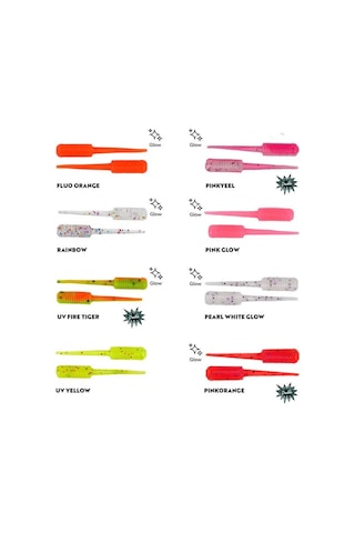 Fujin Baby Fry 2,7cm Lrf Silikon Yem Renk:pearl White Glow