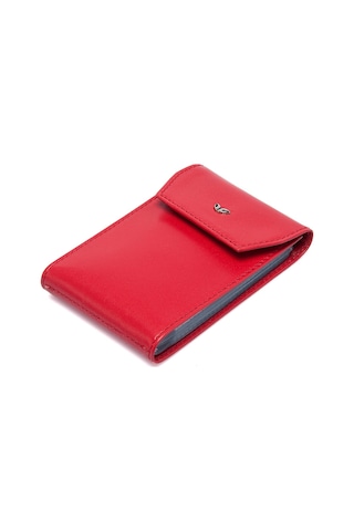 Tergan Kırmızı Unisex Deri Kredi Kartlık 01193C71