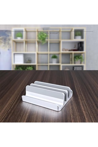 Lexroo Laptop Standı Dikey Metal Stand Macbook İle Uyumlu Ergonomik Notebook Bilgisayar Tutucu