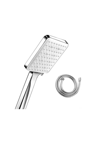 Ximistore9 6 Fonksiyonlu El Tipi Duş Sihirbazı Seti - Amerikan Stili Gizli Montajlı, 1.5m Hortumlu, 360 Ayarlanabilir, Şiddetli Mesaj Ve Buhar Özellikli Gümüş