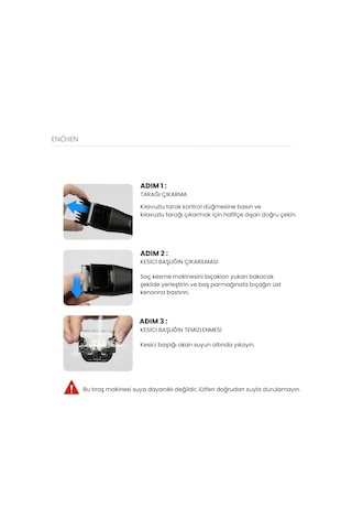 Enchen Boost 2 Siyah Taşınabilir Şarjlı Saç Kesim Makinesi