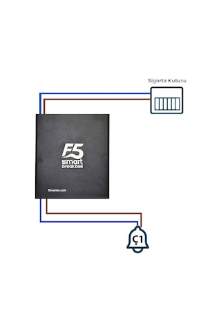 F5 Smart Fabrika Mola Zil Saati Seti Tek Çanlı Set