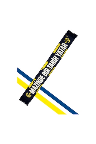 Fenerium Fenerbahçe Sarı Lacivert Palamutlu Unisex Dokuma Atkı