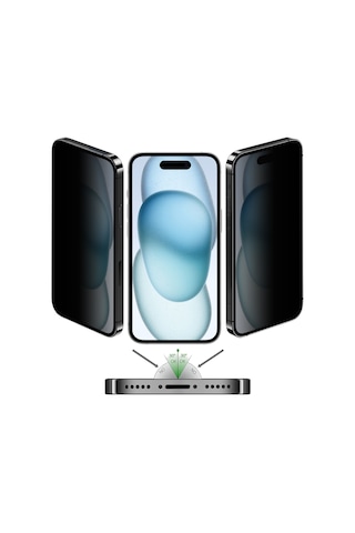 Buff Apple iPhone 15 Uyumlu 5d Hayalet Ekran Easyfit Ekran Koruyucu